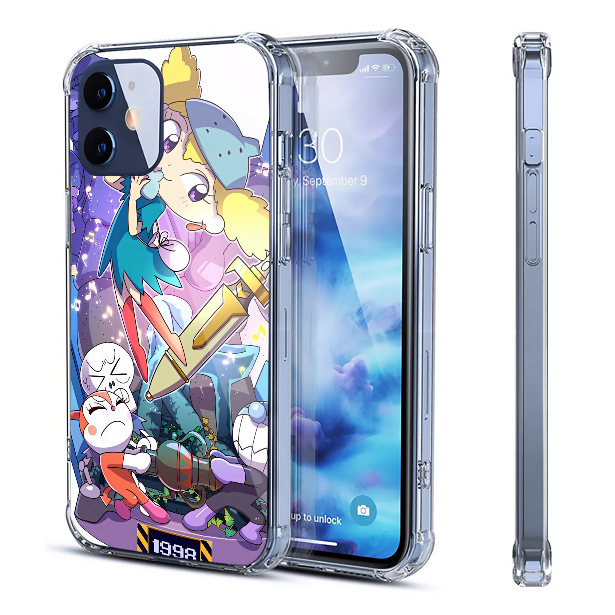 （画像用） アンパンマン Anpanman 【iPhone 12シリーズ対応】透明スマホケース（クリアソフトケース）